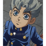 JoJo's Bizarre Adventure Golden Wind Koichi Hirose Lisa Lisa Black Dark Grey Cosplay Wigs