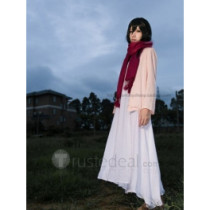 Attack on Titan Shingeki no Kyojin Mikasa Ackerman Young Kids Child Cosplay Costume