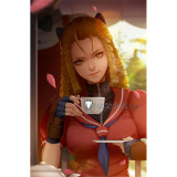 Street Fighter V Karin Kanzuki Blonde Curls Cosplay Wig