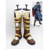 Fire Emblem: Shadow Dragon Marth Brown Golden Cosplay Boots Shoes