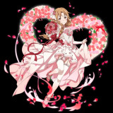 Sword Art Online Asuna Wedding Bride Dress Cosplay Costume