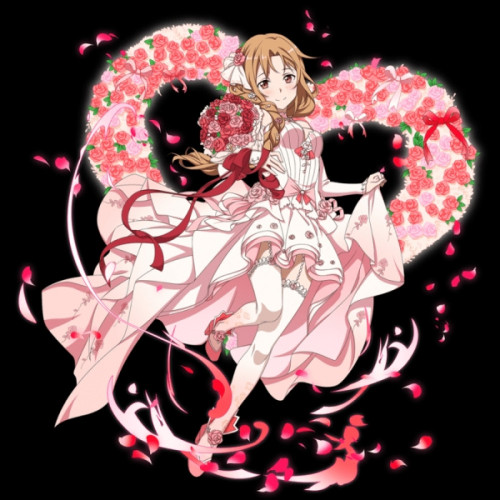 Sword Art Online Asuna Wedding Bride Dress Cosplay Costume