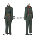 Youjo Senki Saga of Tanya the Evil Tanya von Degurechaff Viktoriya Ivanovna Serebryakov Green Military UniformCosplay Costumes