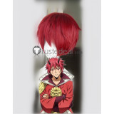 Tensei Shitara Slime Datta Ken Benimaru Flare Lord Diablo Guy Crimson Red Black Styled Cosplay Wig