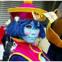 Darkstalkers Hsien-Ko Lei Lei Blue Black Cosplay Wig