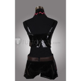 Vocaloid Miku Punk Black Outfit Cosplay Costume