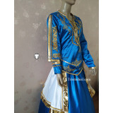 League of Legends Queen Ashe Blue Dress Cosplay Costume