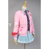 Vocaloid Miku Hatsune Pink Uniform Cosplay Costume