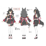 Vtuber Virtual YouTuber Minato Aqua Blue White Ookami Mio Cosplay Costumes