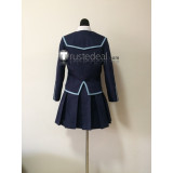 YuGiOh VRAINS Skye Zaizen Den City High School Uniform Dark Blue Cosplay Costume