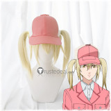 Hataraku Saibou Cells at Work Eosinophil Blonde Ponytails Cosplay Wig