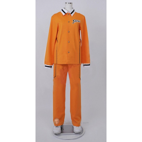 Kurokos Basketball Shutoku Long sleeve Orange Jacket Sportswear Cosplay Costume