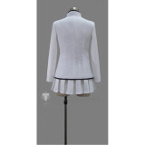 Free Iwatobi Swim Club Rin Matsuoka Gender Bending White School Cosplay Costume