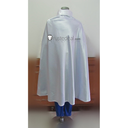 Puella Magi Madoka Magica Miki Sayaka Male Genderbend White Blue Cosplay Costume