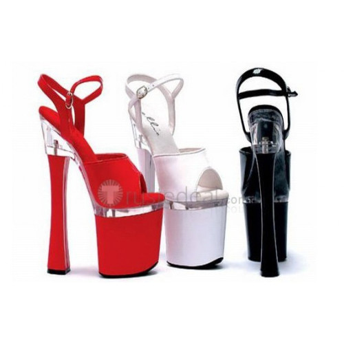 Patent Leather Upper High Heel Open-toes Platform Sexy Sandals(T809-B)
