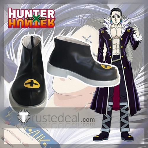 Hunter X Hunter Chrollo Lucilfer Kuroro Rushirufuru Black Cosplay Shoes Boots