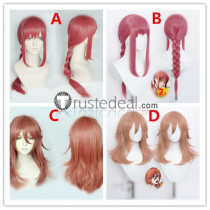 Chainsaw Man Makima Angel Devil Red Brown Orange Cosplay Wigs