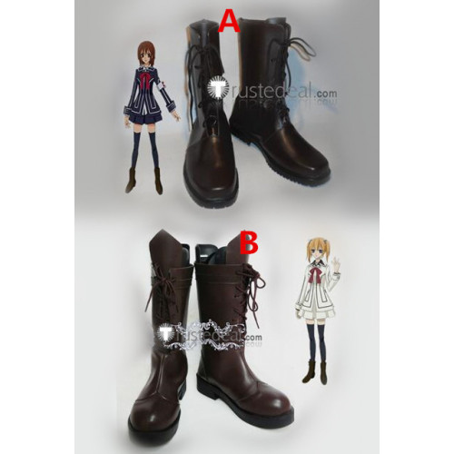 Vampire Knight Yuki Rima Brown Cosplay Shoes Boots