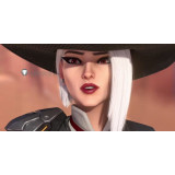 Overwatch Ashe New Hero Silver White Cosplay Wig