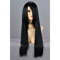 Gintama Katsura Kotarou Long Black Cosplay Wig