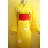 Gintama Kagura Fireworks Bunny Bathrobe Kimono Cosplay Costume