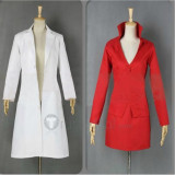 Psycho-Pass Shion Karanomori Red White Cosplay Costume