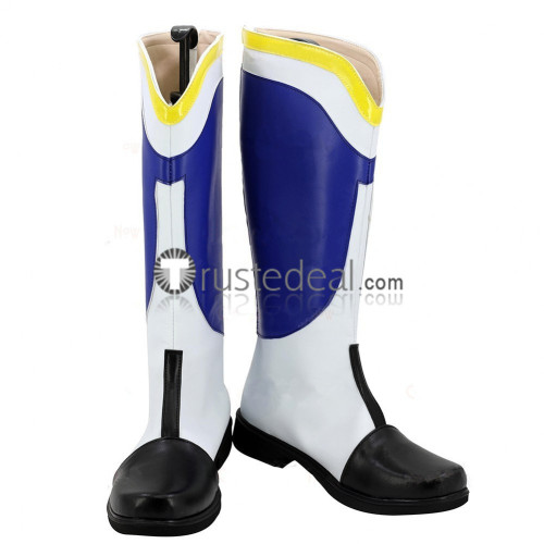 Mobile Suit Gundam IRON BLOODED ORPHANS McGillis Fareed White Blue Cosplay Boots Shoes