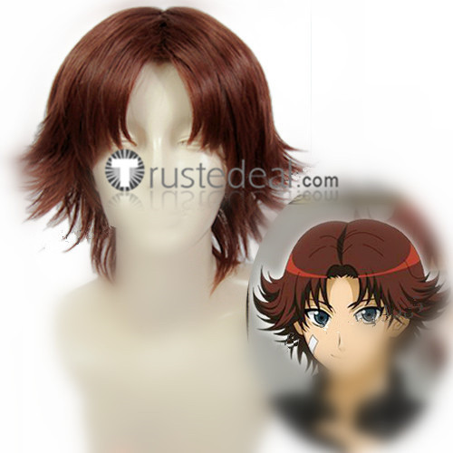 Prince of Tennis Kikumaru Eiji Red Brown Cosplay Wigs