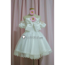 Cardcaptor Sakura Kinomoto Sakura White Bride Wedding Dress Cosplay Costume