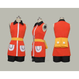 Pokemon May Haruka Sapphire Birch Orange Red Cosplay Costume