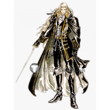 Castlevania Dhampir Adrian Fahrenheit Tepes Alucard Symphony of the Night Black Red Cosplay Costumes
