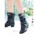 Top quality PU low heel pumps boots(JY69)