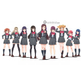Shoujo Kageki Revue Starlight Aijou Kagura Tendou Saijou Tsuyuzaki Hoshimi Daiba Isurugi Hanayagi School Uniform Cosplay Costumes