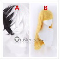 Bungou Stray Dogs Elise Yumeno Kyusaku Blonde White Black Cosplay Wigs