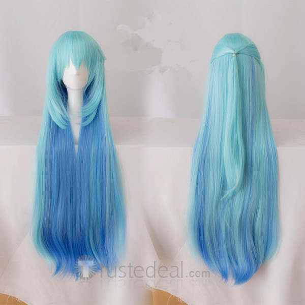 Konosuba God’s Blessing on this Wonderful World Aqua Long Blue Cosplay Wig100cm