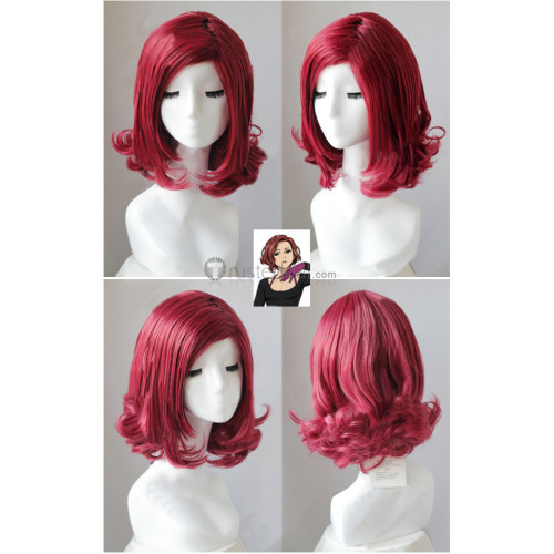 Yuri on Ice YOI Mila Babicheva Wine Red Cosplay Wig