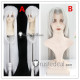 Inuyasha Sesshomaru Widow's Peak Long White Silver Grey Cosplay Wig