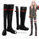 Binan Koukou Chikyuu Bouei Bu Love Perlite Akoya Gero Black Cosplay Boots Shoes