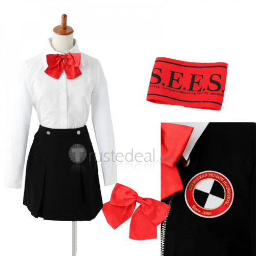 Shin Megami Tensei Persona 3 Gekkoukan High School Yukari Aigis Girl Uniform Cosplay Costume