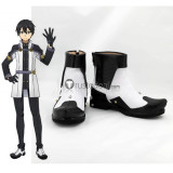 Sword Art Online Ordinal Scale Kirigaya Kazuto Kirito White Black Cosplay Shoes