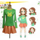 Miss Kobayashi-san Chi no Maid Dragon﻿ Riko Saikawa Green Cosplay Costume