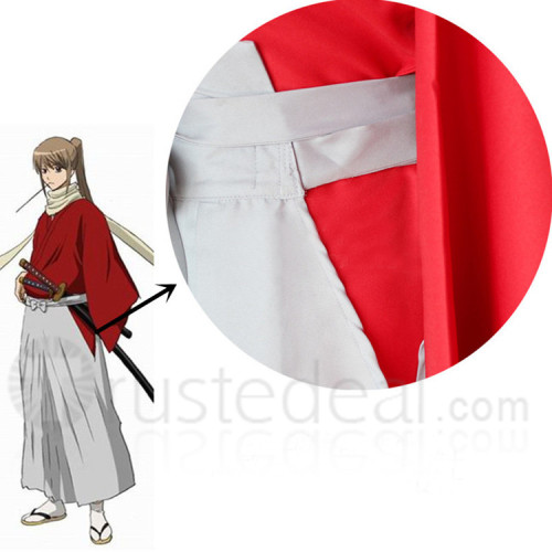 Gintama Movie Be Forever Yorozuya Sougo Okita Red Kimono Cosplay Costume