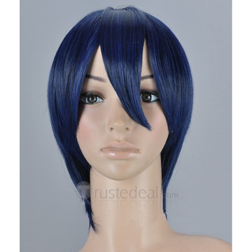 Another Tomohiko Kazami Short Blue Cosplay Wig