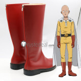 One Punch Man Saitama Red Cosplay Boots Shoes