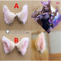 League of Legends LOL KDA Ahri Fur Ears Cosplay Accessories