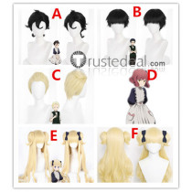 Shadows House Emilyko Ram Shaun Ricky Lou Blonde Black Pink Cosplay Wigs