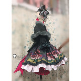 Fate Grand Order FGO Nursery Rhyme Lolita Prints Dress Cosplay Costume 2