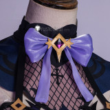 Genshin Impact Fischl Chongyun Purple Blue Cosplay Costumes