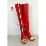 Fate Grand Order FGO Nero Claudius Type Moon Racing Saber Red Cosplay Boots Shoes