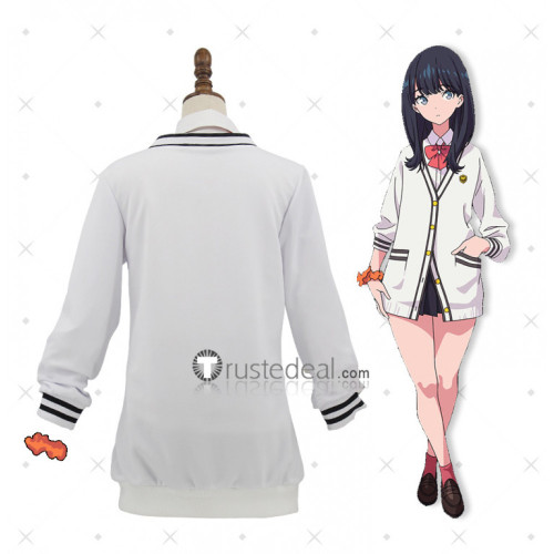 SSSS.Gridman Rikka Takarada White Cosplay Costume